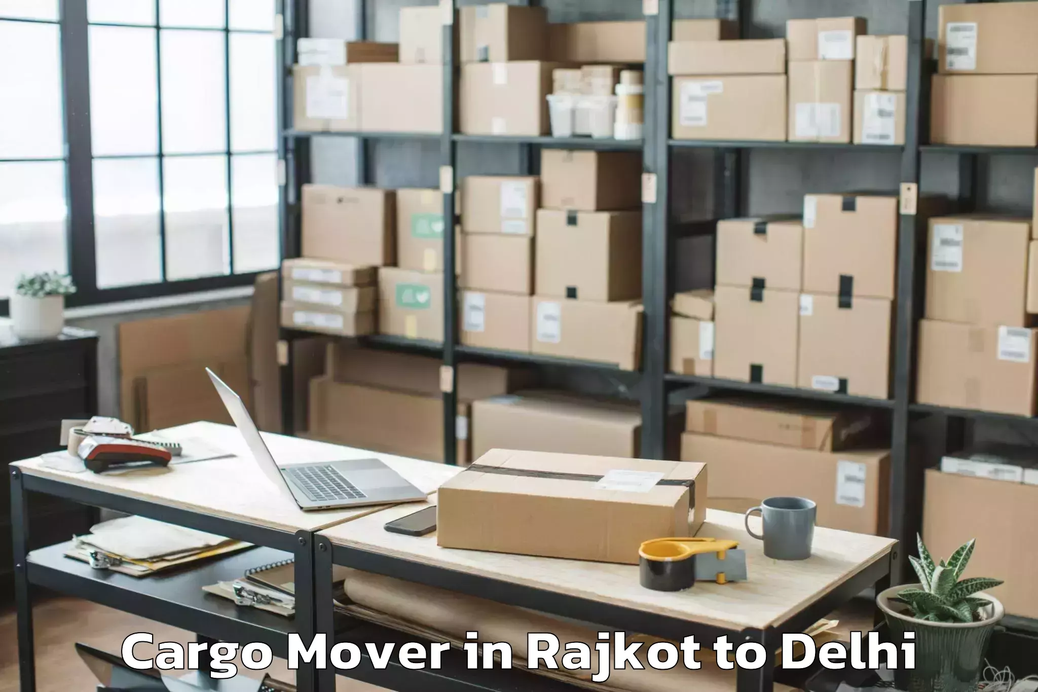 Hassle-Free Rajkot to East Delhi Cargo Mover